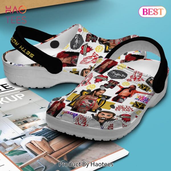 Seth Rollins WWE SportCrocs Crocband Clogs Shoes Comfortable For Men Women and Kids