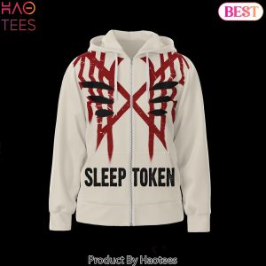 Sleep Token The Night Comes Down Like Heaven Design Zip Hoodie