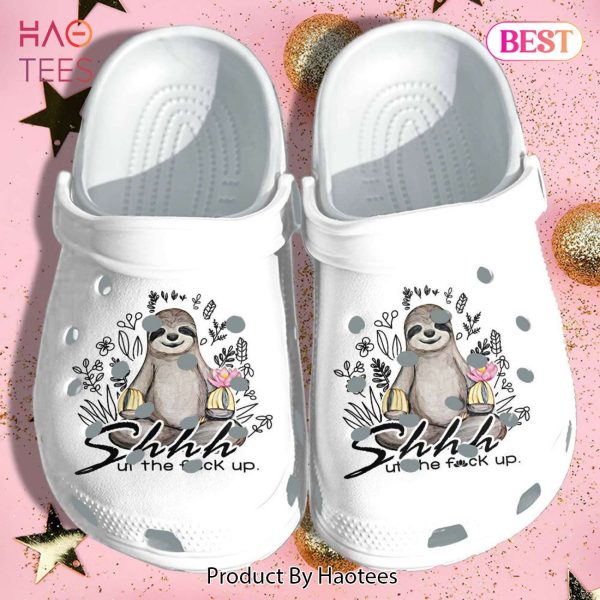Sloth Peace Yoga Funny Rubber clog Shoes Comfy Footwear Exclusive