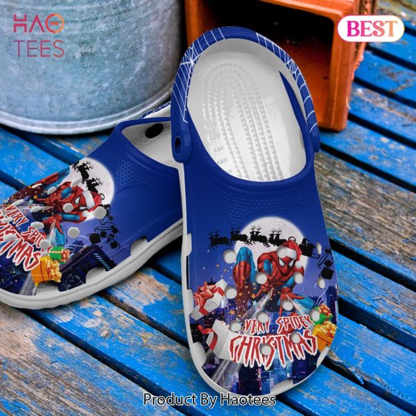 Spider Man Christmas Movie Crocs Crocband Clogs Shoes Comfortable For Men Women and Kids