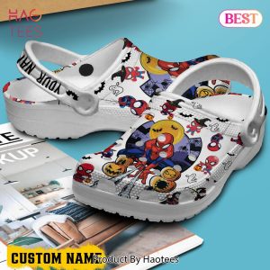 Spider Man Movie Crocs Crocband Clogs Shoes Comfortable For Men Women and Kids