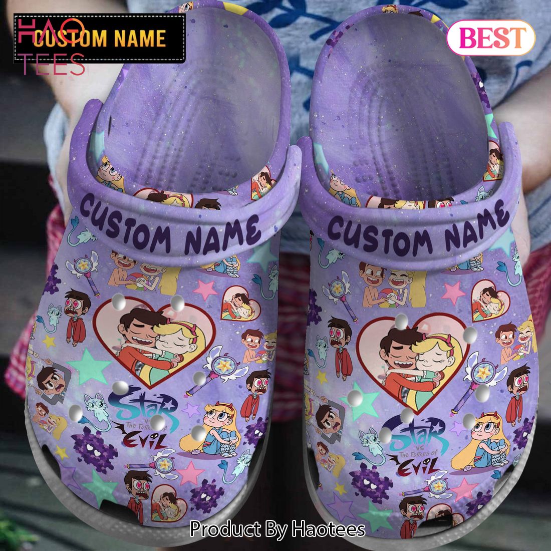 Star Vs. The Forces of Evil TV Series Crocs Crocband Clogs Shoes Comfortable For Men Women and Kids Star Vs. The Forces of Evil TV Series Crocs Crocband Clogs Shoes Comfortable For Men Women and Kids