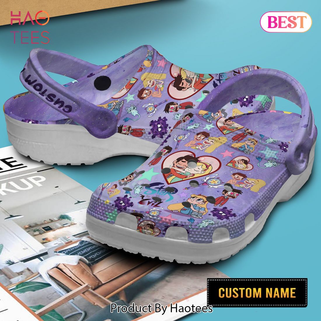 Star Vs. The Forces of Evil TV Series Crocs Crocband Clogs Shoes Comfortable For Men Women and Kids Star Vs. The Forces of Evil TV Series Crocs Crocband Clogs Shoes Comfortable For Men Women and Kids