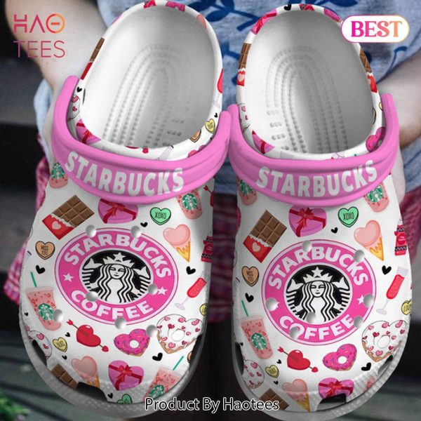 Starbucks Valentine Drink Crocs Crocband Clogs Shoes Comfortable For Men Women and Kids