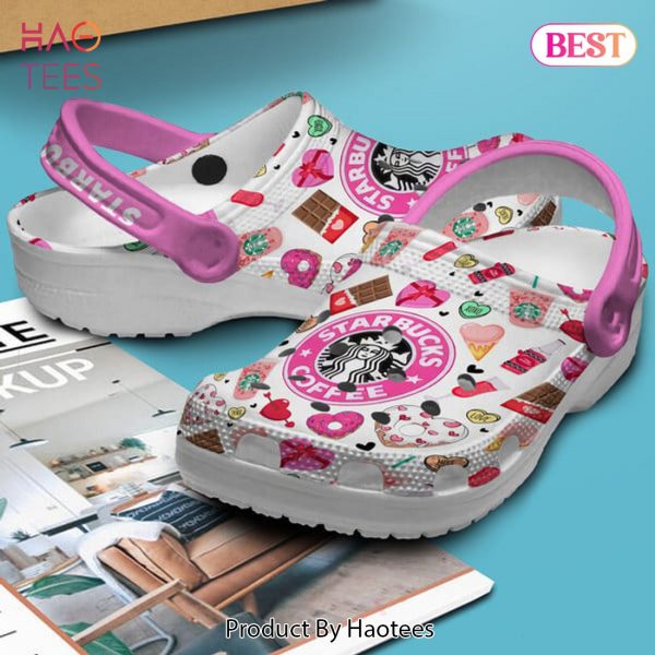 Starbucks Valentine Drink Crocs Crocband Clogs Shoes Comfortable For Men Women and Kids
