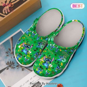 Stitch St. Patricks Day Movie Crocs Crocband Clogs Shoes Comfortable For Men Women and Kids