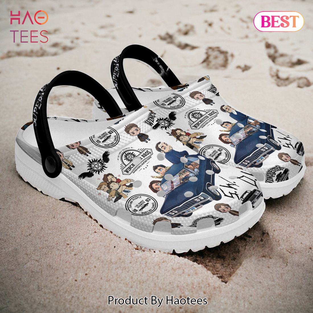 Supernatural TV Series Crocs Crocband Clogs Shoes Comfortable For Men Women and Kids Supernatural TV Series Crocs Crocband Clogs Shoes Comfortable For Men Women and Kids