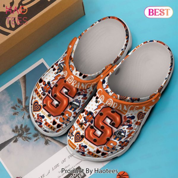 Syracuse Orange NCAA Sport Crocs Crocband Clogs Shoes Comfortable For Men Women and Kids
