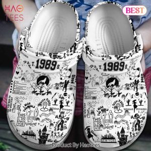 Taylor Swift Music 1989 Crocs Crocband Clogs Shoes Comfortable For Men Women and Kids Exclusive
