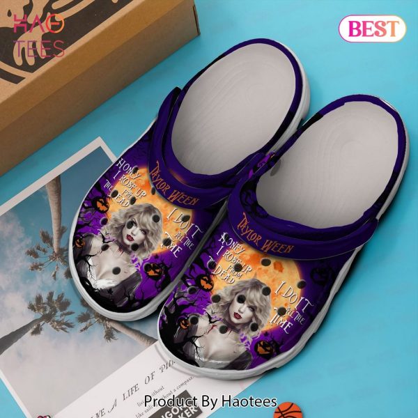 Taylor Swift Music Halloween Crocs Crocband Clogs Shoes Comfortable For Men Women and Kids