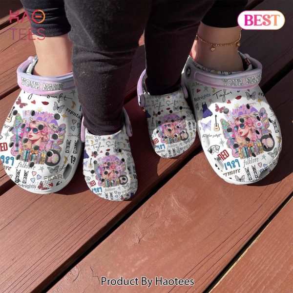 Taylor Swift Reputation Album Music Crocs Crocband Clogs Shoes Comfortable For Men Women and Kids