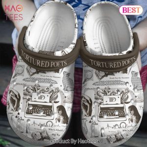 Taylor Swift TTDP Album Music Crocs Crocband Clogs Shoes Comfortable For Men Women and Kids
