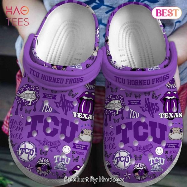 TCU Horned Frogs NCAA Sport Crocs Crocband Clogs Shoes Comfortable For Men Women and Kids Exclusive