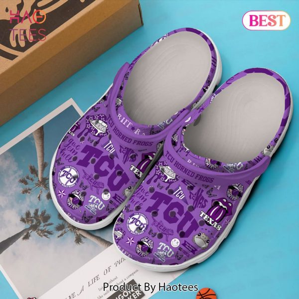 TCU Horned Frogs NCAA Sport Crocs Crocband Clogs Shoes Comfortable For Men Women and Kids Exclusive