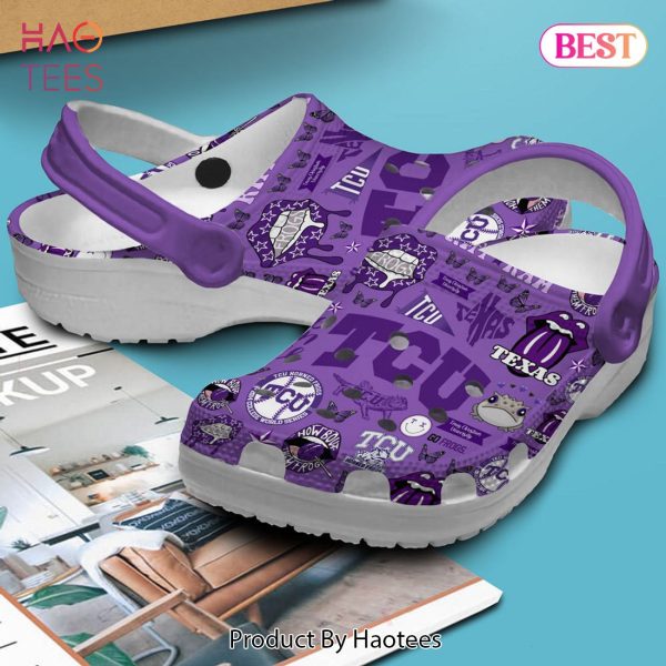 TCU Horned Frogs NCAA Sport Crocs Crocband Clogs Shoes Comfortable For Men Women and Kids Exclusive