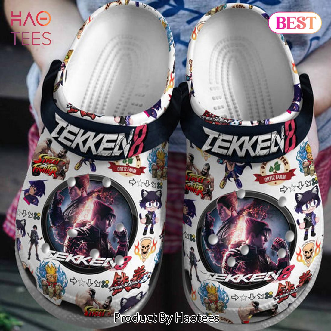 Tekken 8 Game Crocs Crocband Clogs Shoes Comfortable For Men Women and Kids Tekken 8 Game Crocs Crocband Clogs Shoes Comfortable For Men Women and Kids