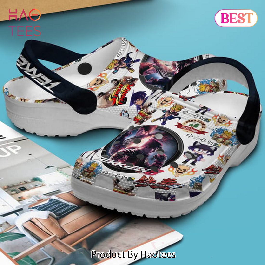 Tekken 8 Game Crocs Crocband Clogs Shoes Comfortable For Men Women and Kids Tekken 8 Game Crocs Crocband Clogs Shoes Comfortable For Men Women and Kids