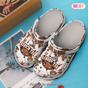 Texas Longhorns NCAA Sport Crocs Crocband Clogs Shoes Comfortable For Men Women and Kids