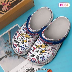 Texas Rangers Baseball MLB Sport Crocs Crocband Clogs Shoes Comfortable For Men Women and Kids