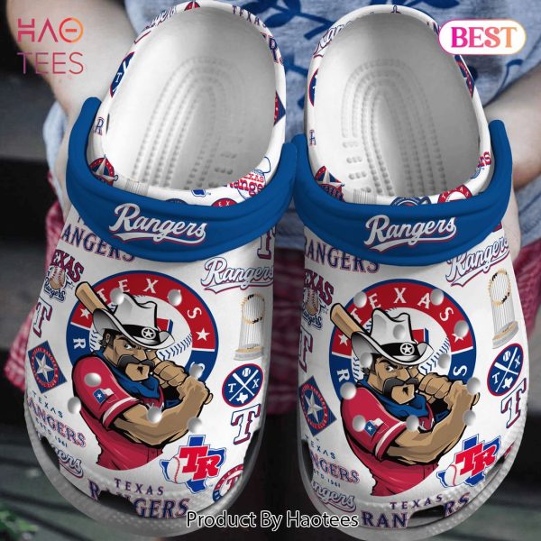 Texas Rangers MLB Sport Crocs Crocband Clogs Shoes Comfortable For Men Women and Kids
