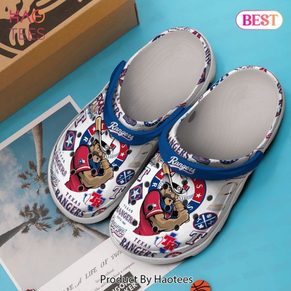 Texas Rangers MLB Sport Crocs Crocband Clogs Shoes Comfortable For Men Women and Kids