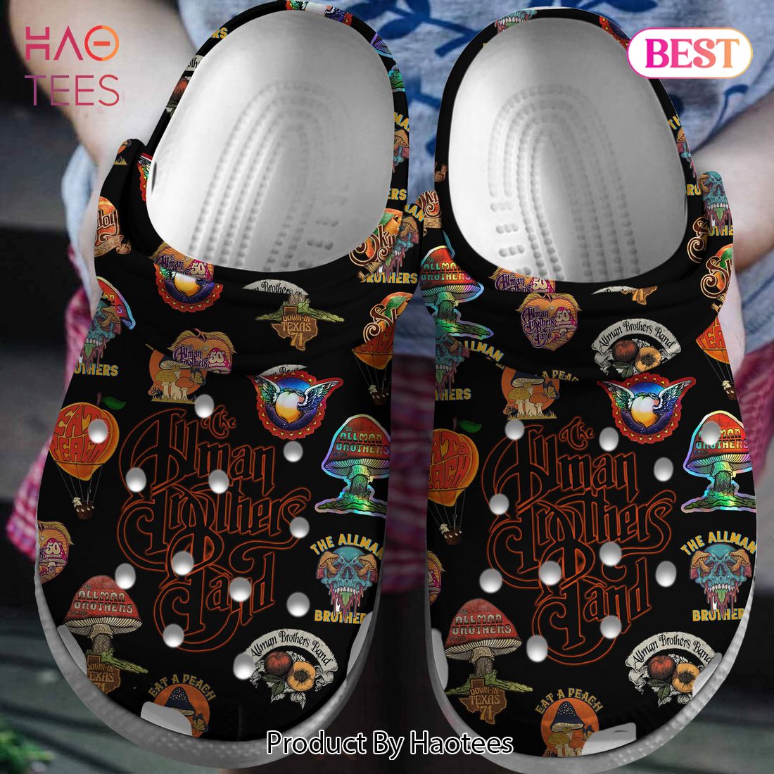 The Allman Brothers Band Music Crocs Crocband Clogs Shoes Comfortable For Men Women and Kids Exclusive The Allman Brothers Band Music Crocs Crocband Clogs Shoes Comfortable For Men Women and Kids Exclusive