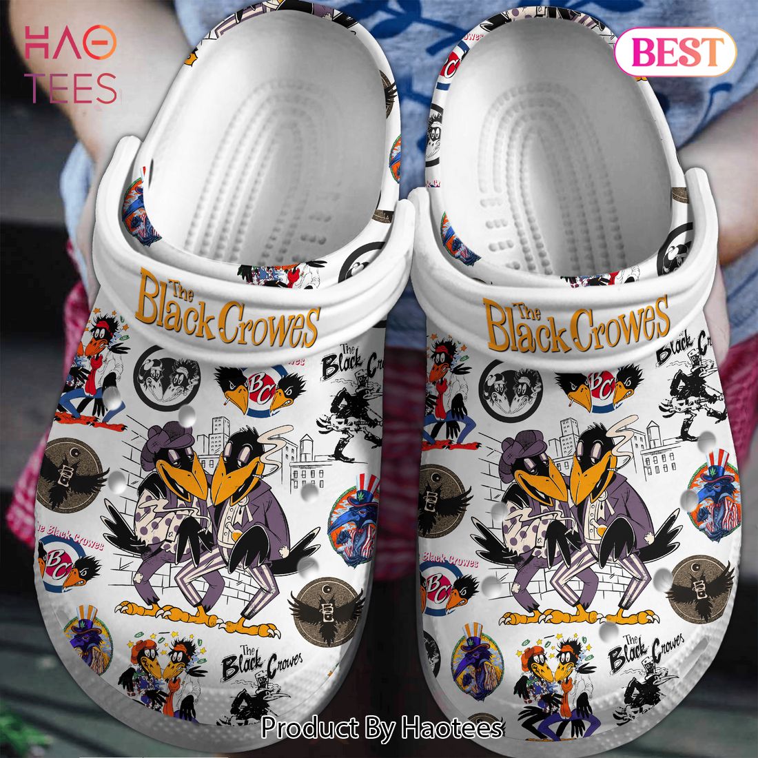 The Black Crowes Music Crocs Crocband Clogs Shoes Comfortable For Men Women and Kids The Black Crowes Music Crocs Crocband Clogs Shoes Comfortable For Men Women and Kids