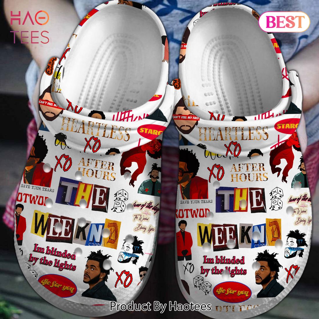 The Weeknd Music Crocs Crocband Clogs Shoes Comfortable For Men Women and Kids The Weeknd Music Crocs Crocband Clogs Shoes Comfortable For Men Women and Kids