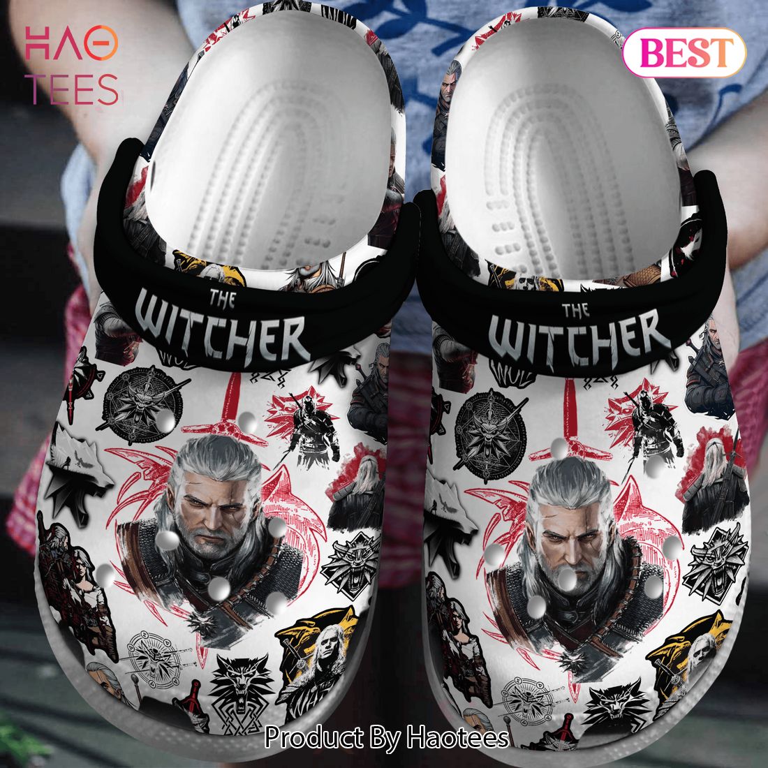 The Witcher TV Series Crocs Crocband Clogs Shoes Comfortable For Men Women and Kids The Witcher TV Series Crocs Crocband Clogs Shoes Comfortable For Men Women and Kids