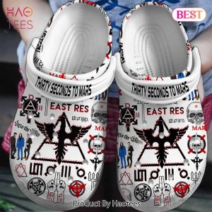 Thirty Seconds to Mars Music Crocs Crocband Clogs Shoes Comfortable For Men Women and Kids