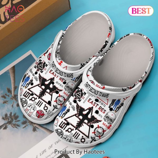 Thirty Seconds to Mars Music Crocs Crocband Clogs Shoes Comfortable For Men Women and Kids