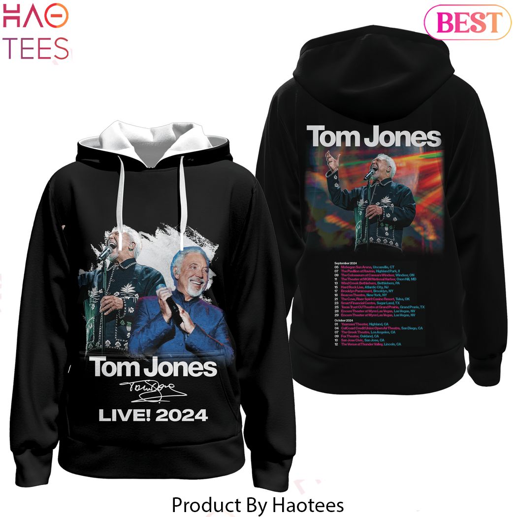 Tom Jones Signature Live 2024 Hoodie