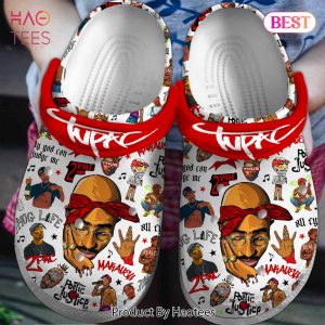 Tupac Shakur Music Crocs Crocband Clogs Shoes Comfortable For Men Women and Kids