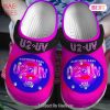 U2 Music Crocs Crocband Clogs Shoes Comfortable For Men Women and Kids