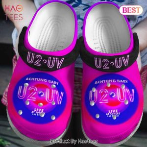 U2 Music Crocs Crocband Clogs Shoes Comfortable For Men Women and Kids