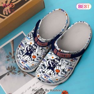 Uconn Huskies NCAA Sport Crocs Crocband Clogs Shoes Comfortable For Men Women and Kids