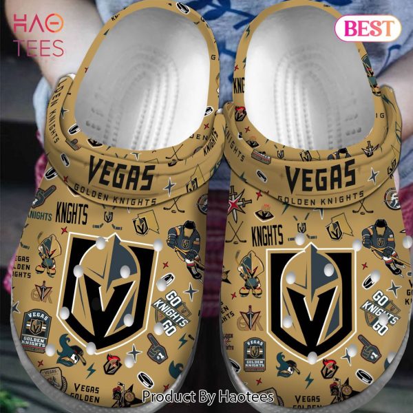 Vegas Golden Knights NHL Sport Crocs Crocband Clogs Shoes For Men Women and Kids Exclusive