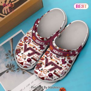 Virginia Tech Hokies NCAA Sport Crocs Crocband Clogs Shoes Comfortable For Men Women and Kids Exclusive