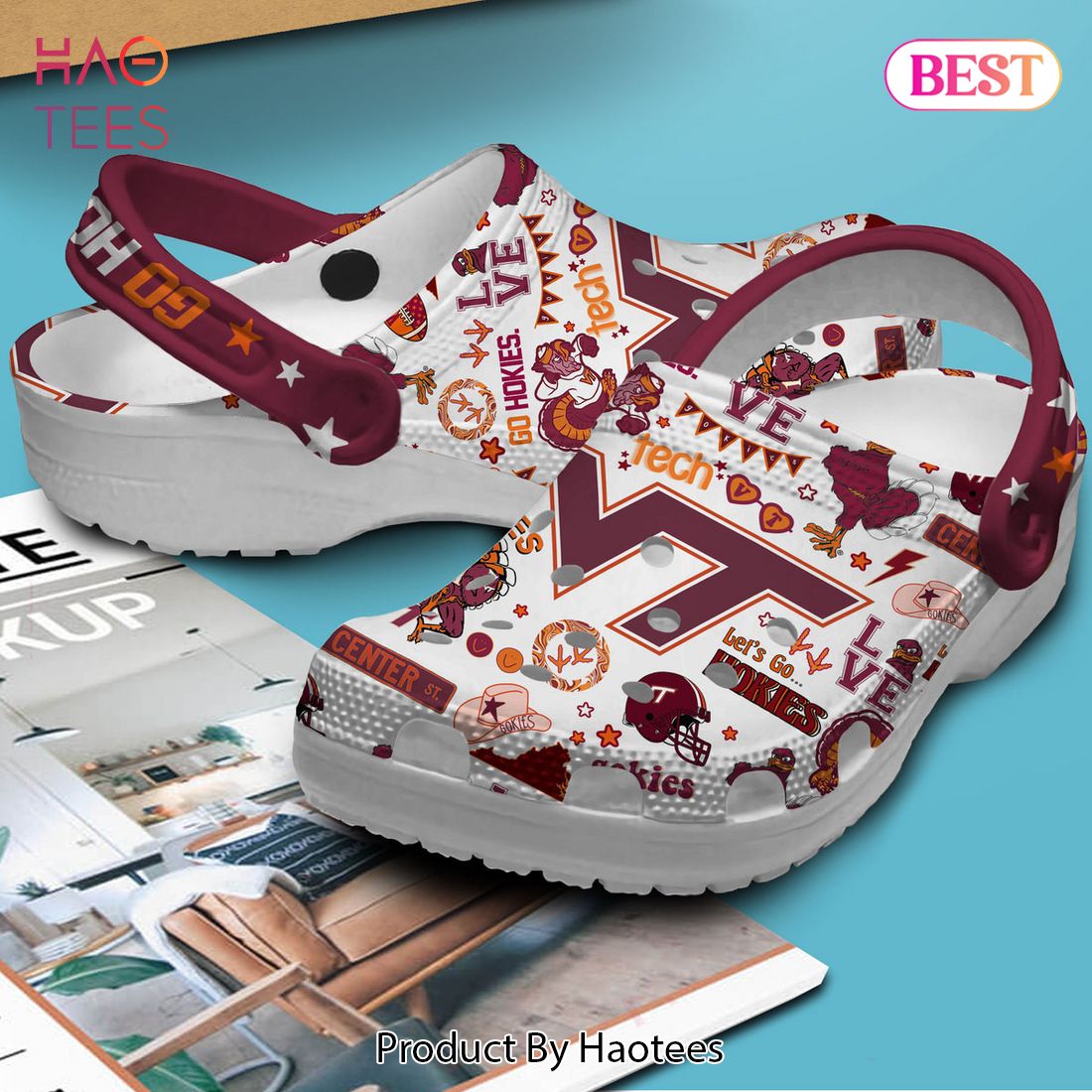 Virginia Tech Hokies NCAA Sport Crocs Crocband Clogs Shoes Comfortable For Men Women and Kids Exclusive Virginia Tech Hokies NCAA Sport Crocs Crocband Clogs Shoes Comfortable For Men Women and Kids Exclusive