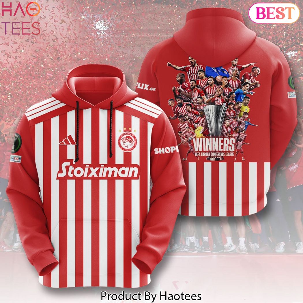 Winner Uefa Europa Conference League Olympiakos F.c Hoodie