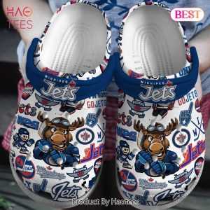 Winnipeg Jets NHL Sport Crocs Crocband Clogs Shoes Comfortable For Men Women and Kids