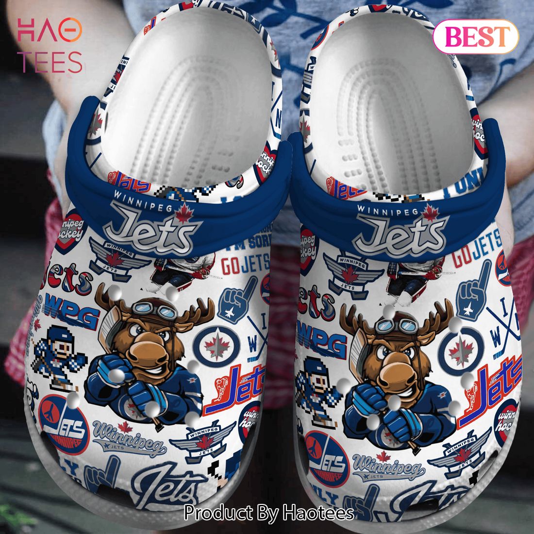 Winnipeg Jets NHL Sport Crocs Crocband Clogs Shoes Comfortable For Men Women and Kids Winnipeg Jets NHL Sport Crocs Crocband Clogs Shoes Comfortable For Men Women and Kids