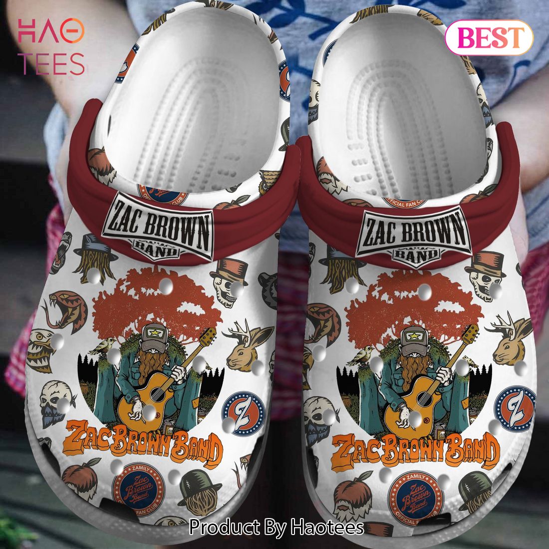 Zac Brown Brand Music Crocs Crocband Clogs Shoes Comfortable For Men Women and Kids Zac Brown Brand Music Crocs Crocband Clogs Shoes Comfortable For Men Women and Kids