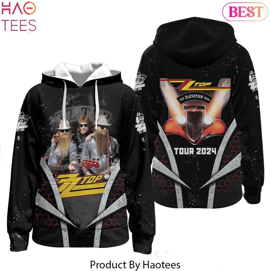 Zz Top The Elevation Tour 2024 Signature Hoodie
