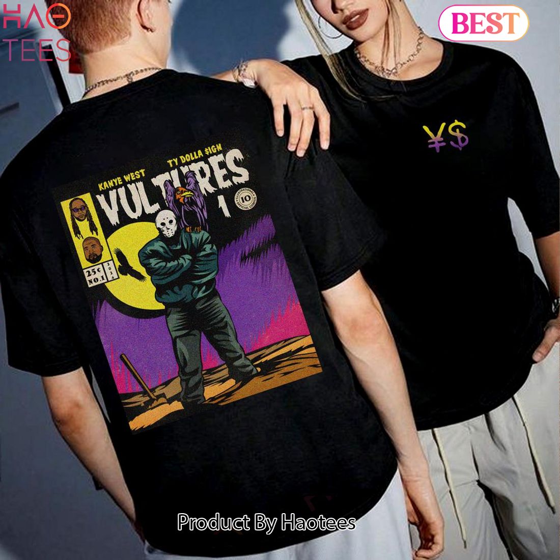 2 sides Vultures YE X Tydolla T-Shirt Sweatshirt Hoodie Unisex 2 sides Vultures YE X Tydolla T-Shirt Sweatshirt Hoodie Unisex