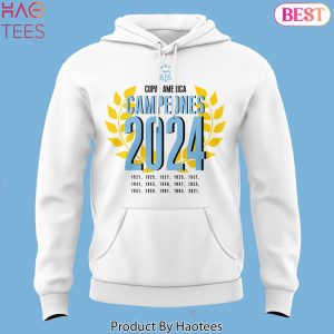 2024 Argentina National Team Copa America 16 Time Campeones Hoodie