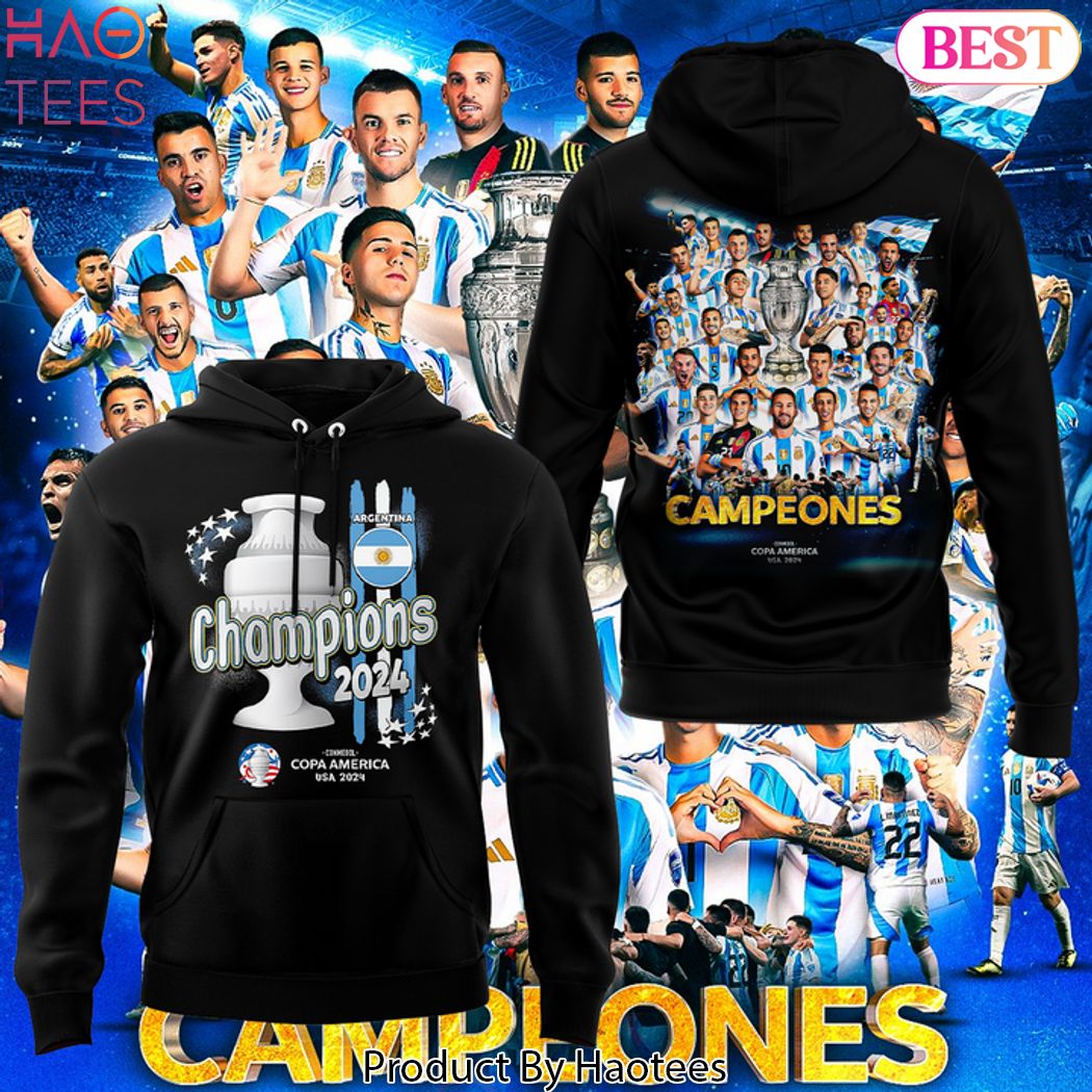 2024 Argentina National Team Copa America Cup Champions Hoodie