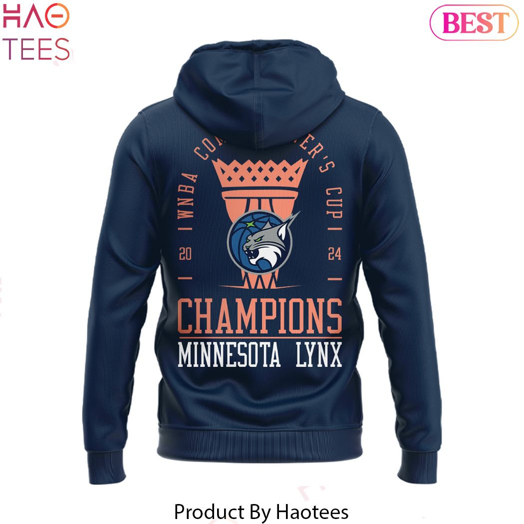 2024 Commissioner Cup Champions Minnesota Lynx Design Hoodie 2024 Commissioner Cup Champions Minnesota Lynx Design Hoodie