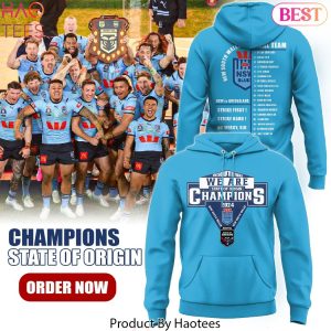 2024 New South Wales Blues State Of Origin Champions Hoodie