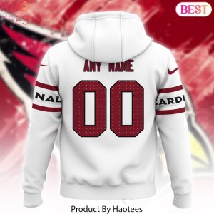 2024 Personalized NFL Arizona Cardinals Hoodie – White